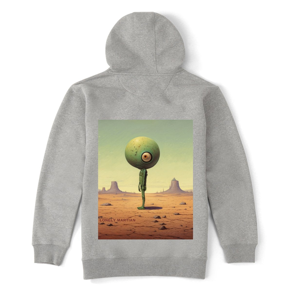 LONELY MARTIAN OG BIG HEAD ALIEN HOODIES - Lonely MartianLonely MartianHEATHER GRAYSLONELY MARTIAN OG BIG HEAD ALIEN HOODIES