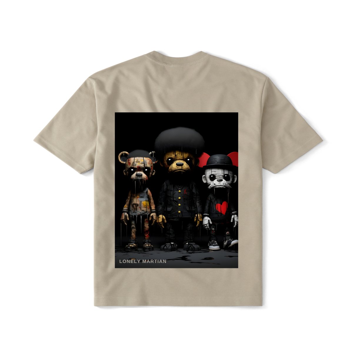 LONELY MARTIAN THREE BEARS V1 T-SHIRTS - Lonely MartianLonely MartianALMONDSLONELY MARTIAN THREE BEARS V1 T-SHIRTS